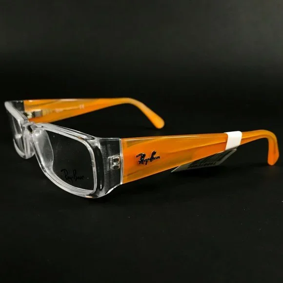Ray-Ban RB 1518 3545 Eyeglasses Frames Orange Clear Rectangular 46-16-125